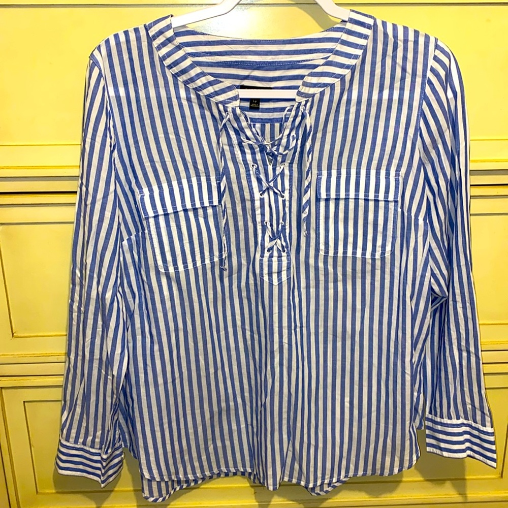 TALBOTS Petites Stripped Top